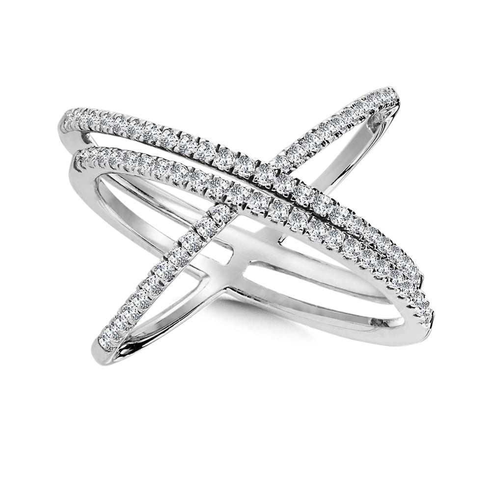 Women Ring Retro Creative New X Shaped Hollow Sea Blue Zircon Ring For Gift  Rings Silver 11 - Walmart.com