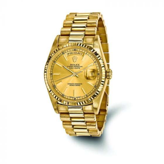 Initiativ kvarter Modstander Pre-owned Rolex Day Date President 18k Yellow Gold Men's Watch CRX128 -  South Shore Diamond Exchange